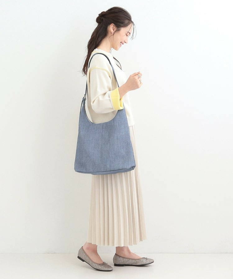 デニム風生地ワンショルダーバッグ5