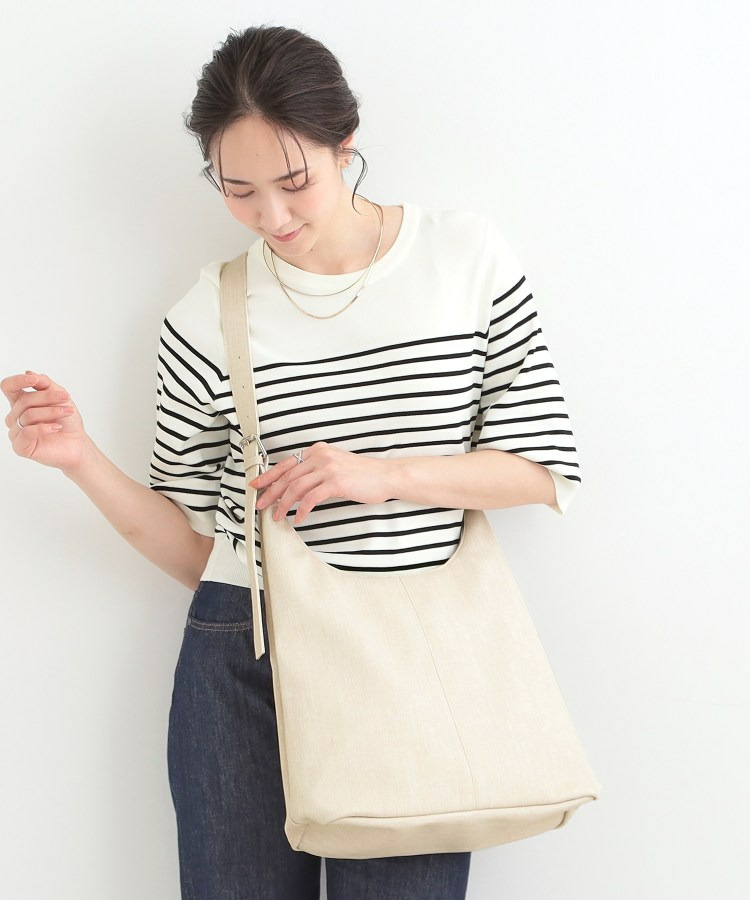 デニム風生地ワンショルダーバッグ1