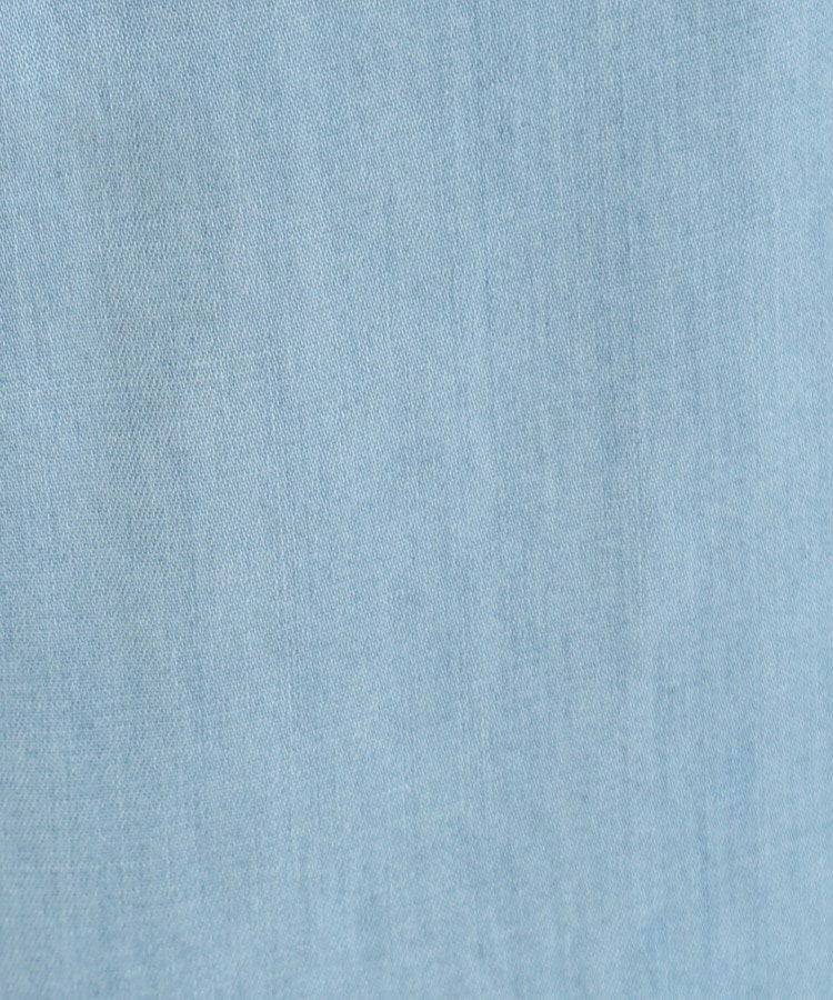 【着丈選べる/2WAY/S-LL】ウエストリボンがポイント デニムワイドイージーパンツ15