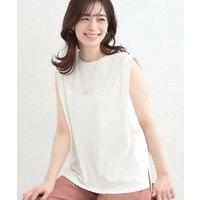 【UVカット/接触冷感】とろみタックノースリーブトップス
