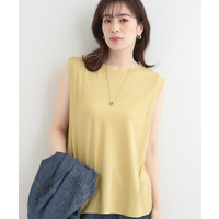【UVカット/接触冷感】とろみタックノースリーブトップス