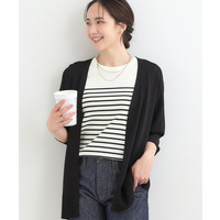 【洗濯機可/ひんやり/UV】さらっとしたタッチが心地よい 体型カバーも叶う　ロングカーディガン