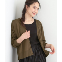 【洗濯機可/ひんやり/UV】さらっとしたタッチが心地よい ショートVカーディガン