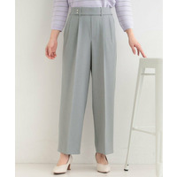 【着丈選べる/S-LL/洗濯機可】楽ちん×きれいみえ　ストレッチワイドパンツ