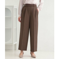 【着丈選べる/S-LL/洗濯機可】楽ちん×きれいみえ　ストレッチワイドパンツ