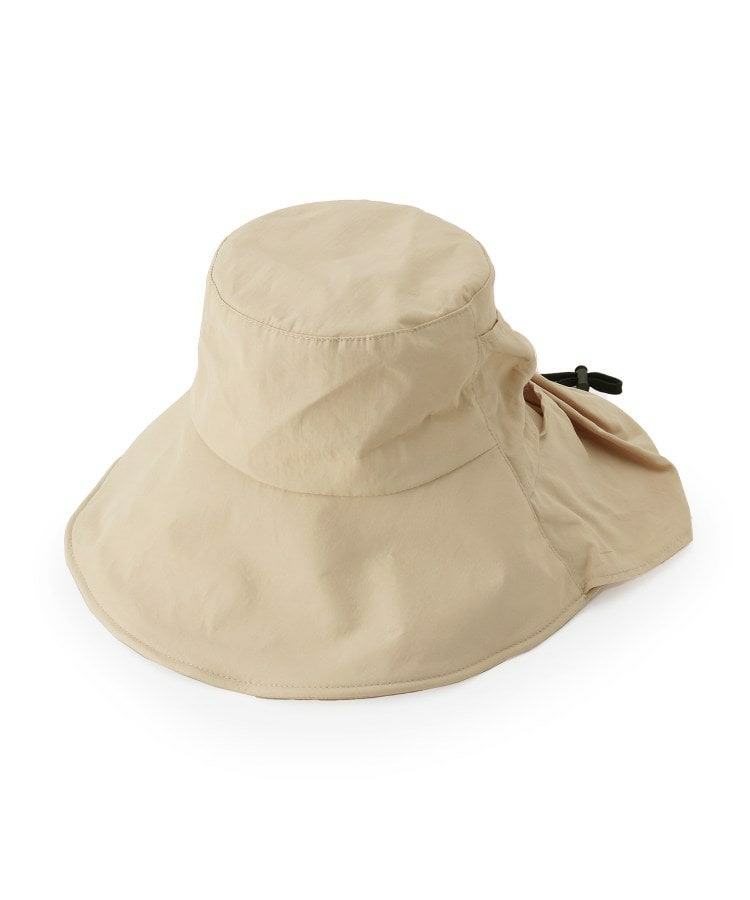 【UV/吸水速乾】うしろリボンシェード付きハット