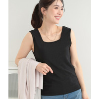 【前後2WAY/洗濯機可/S-LL】コーデのさりげないアクセントに　きらきらラメタンク