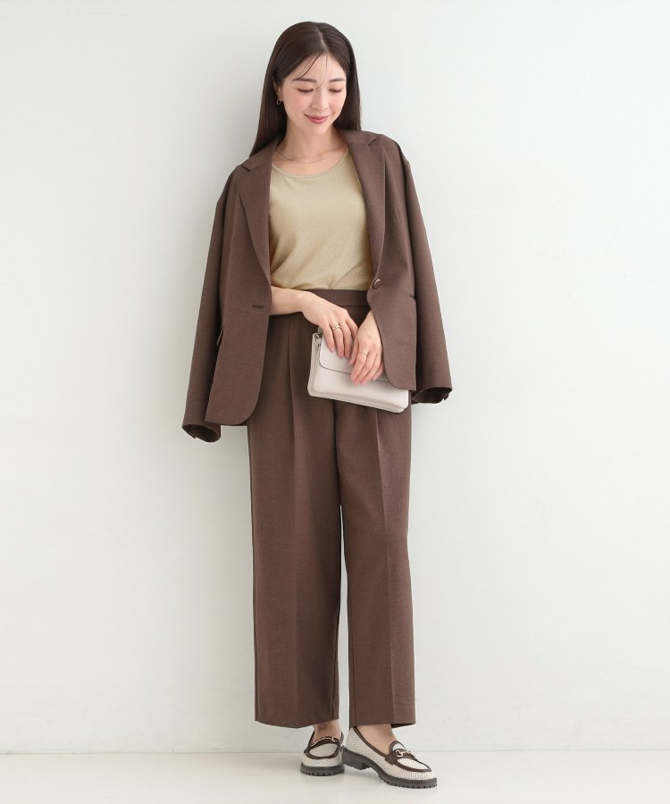 【前後2WAY/洗濯機可/S-LL】コーデのアクセントに きらきらラメタンクトップ14