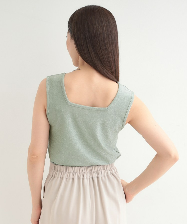 【前後2WAY/洗濯機可/S-LL】コーデのアクセントに きらきらラメタンクトップ27