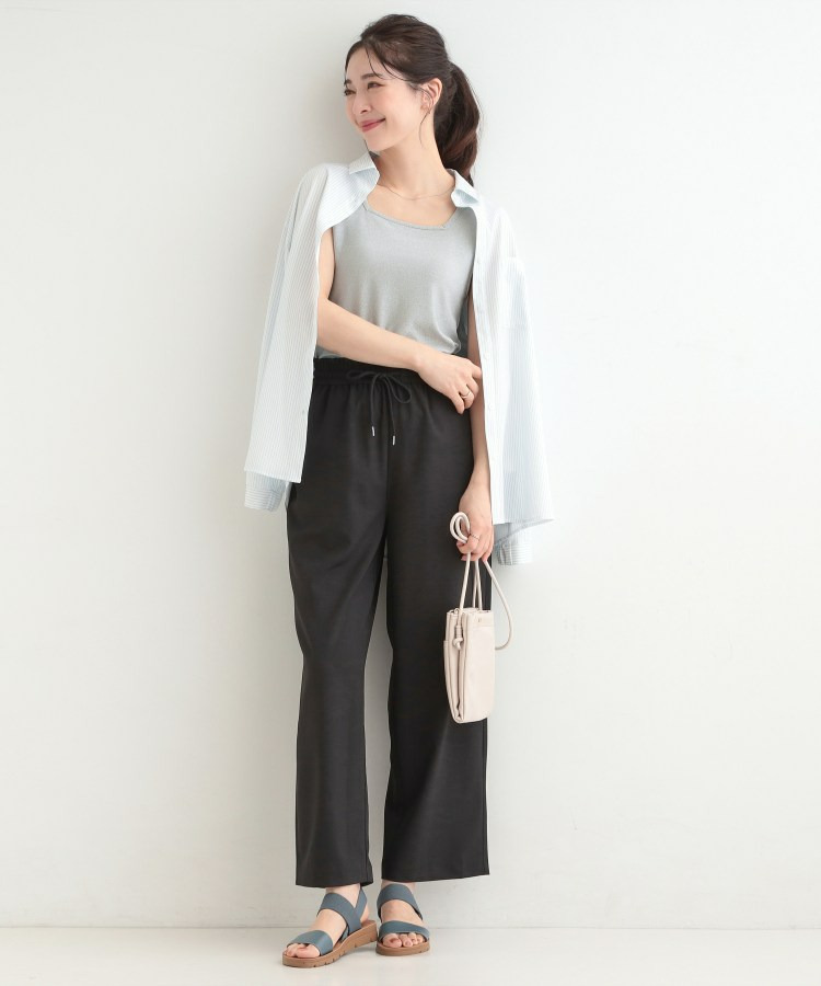 【前後2WAY/洗濯機可/S-LL】コーデのアクセントに きらきらラメタンクトップ4