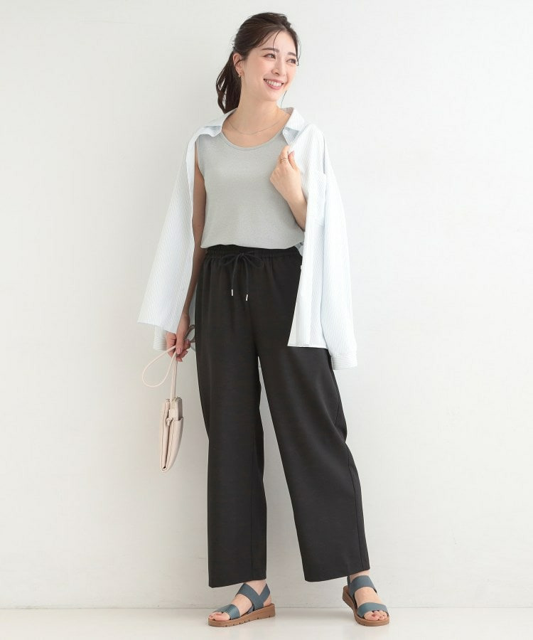 【前後2WAY/洗濯機可/S-LL】コーデのアクセントに きらきらラメタンクトップ7