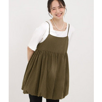 ギンガムチェック柄バルーンキャミ