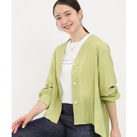 シアーVネックブラウス