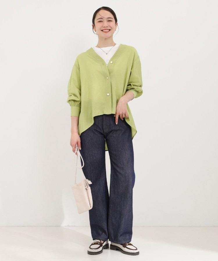 シアーVネックブラウス12