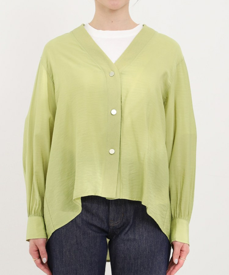 シアーVネックブラウス14