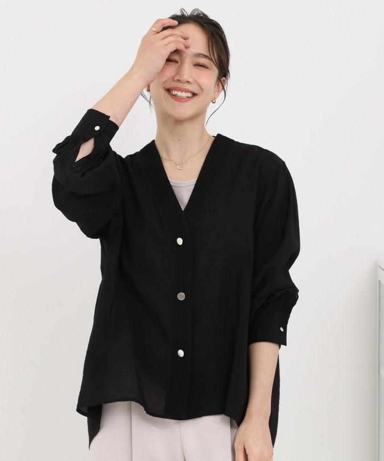 シアーVネックブラウス6