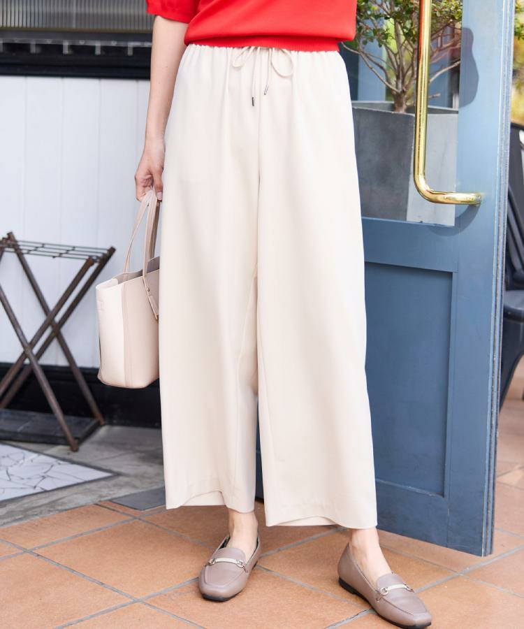 【着丈選べる/セットアップ可/洗濯後しわになりにくい】イージーワイドパンツ