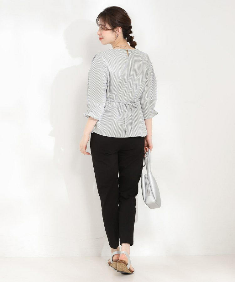 【洗濯機可/UV/3WAY】シルエットが変えられる サッカーウエストリボンブラウス21