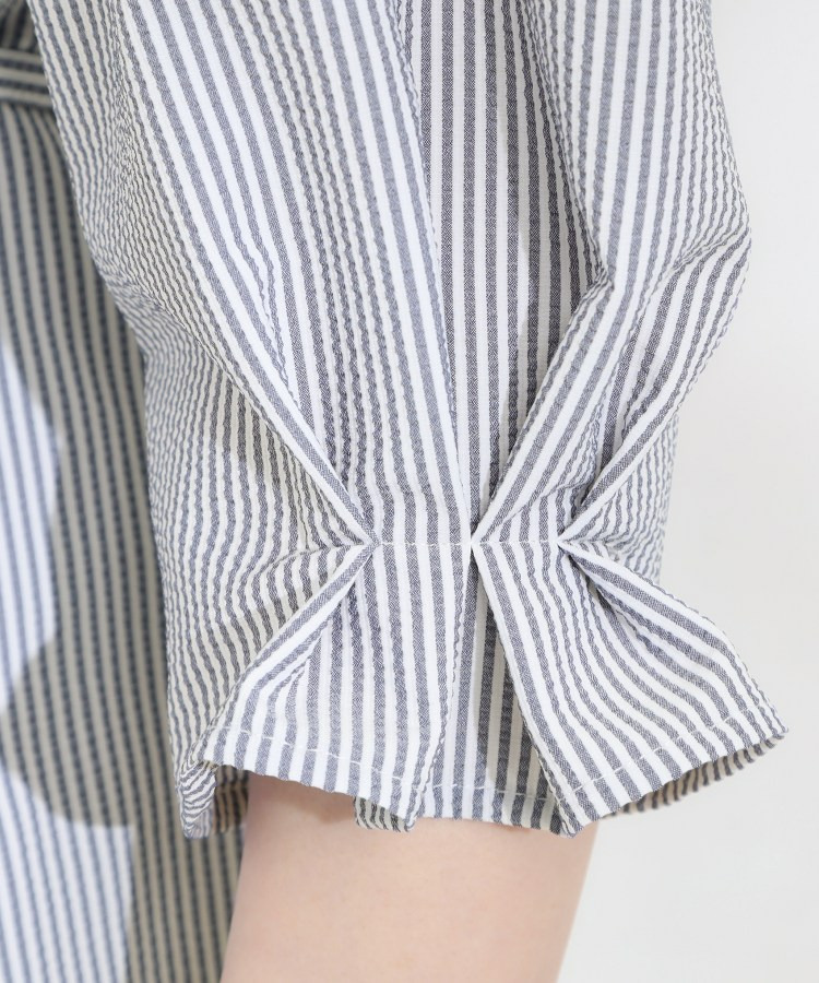 【洗濯機可/UV/3WAY】シルエットが変えられる サッカーウエストリボンブラウス29