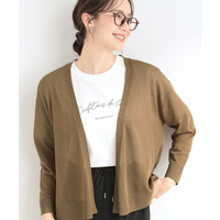 【ひんやり/洗濯機可/S-LL/選べる6色】サッと羽織るだけでこなれ見え マルチに使えるトッパーカーディガン