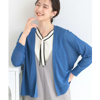 【ひんやり/洗濯機可/S-LL/選べる6色】サッと羽織るだけでこなれ見え マルチに使えるトッパーカーディガン