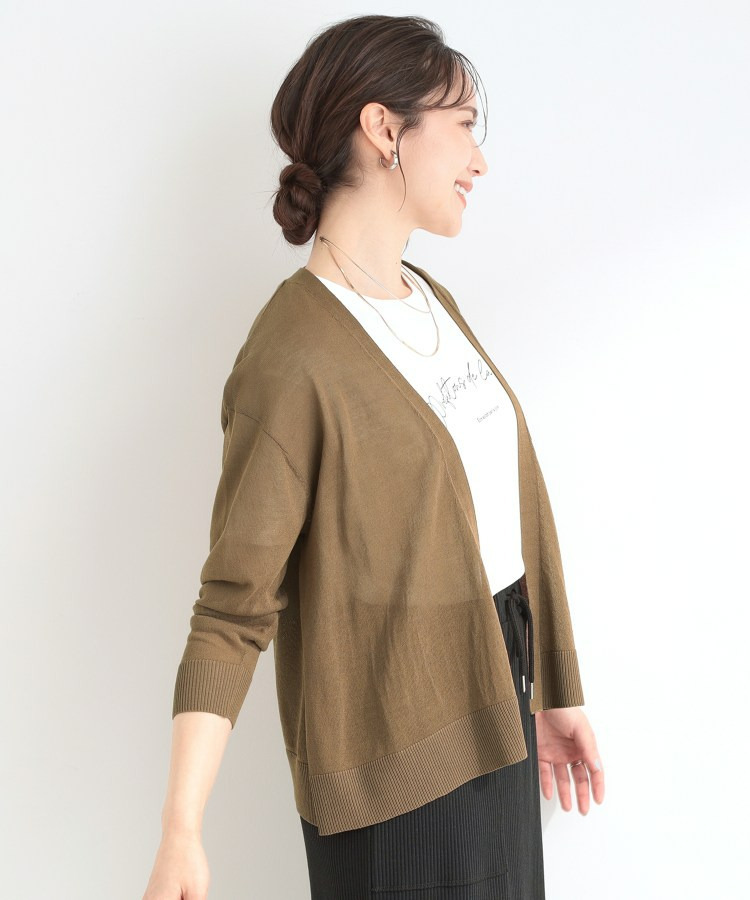 【ひんやり/洗濯機可/S-LL/選べる6色】サッと羽織るだけでこなれ見え マルチに使えるトッパーカーディガン11