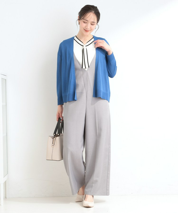 【ひんやり/洗濯機可/S-LL/選べる6色】サッと羽織るだけでこなれ見え マルチに使えるトッパーカーディガン24