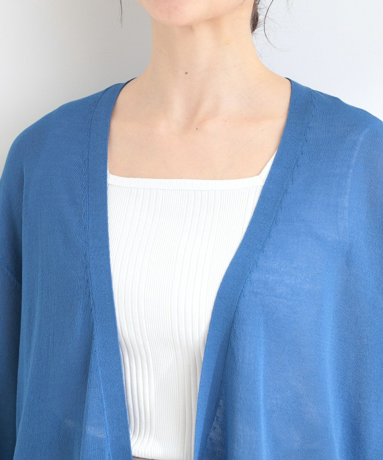 【ひんやり/洗濯機可/S-LL/選べる6色】サッと羽織るだけでこなれ見え マルチに使えるトッパーカーディガン29