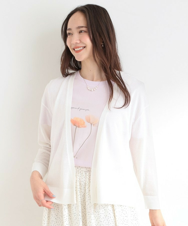 【ひんやり/洗濯機可/S-LL/選べる6色】サッと羽織るだけでこなれ見え マルチに使えるトッパーカーディガン3