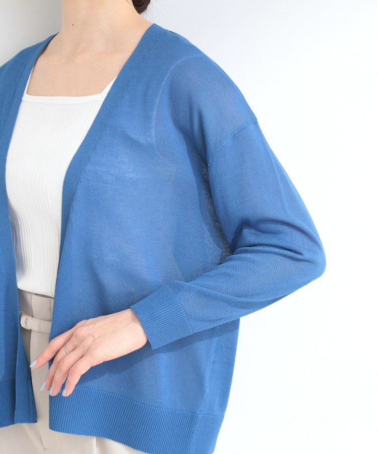 【ひんやり/洗濯機可/S-LL/選べる6色】サッと羽織るだけでこなれ見え マルチに使えるトッパーカーディガン30