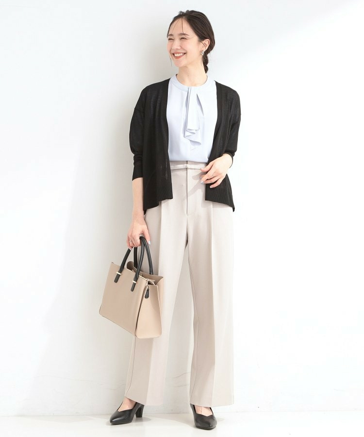 【ひんやり/洗濯機可/S-LL/選べる6色】サッと羽織るだけでこなれ見え マルチに使えるトッパーカーディガン8