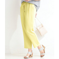 【セットアップ可/ひんやり/UV/SS-3L】さらさらぷるん イージーテーパードパンツ