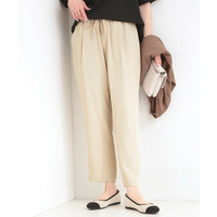 【セットアップ可/ひんやり/UV/SS-3L】さらさらぷるん イージーテーパードパンツ