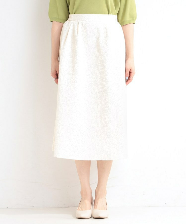 お花柄ジャカード フレアスカート10