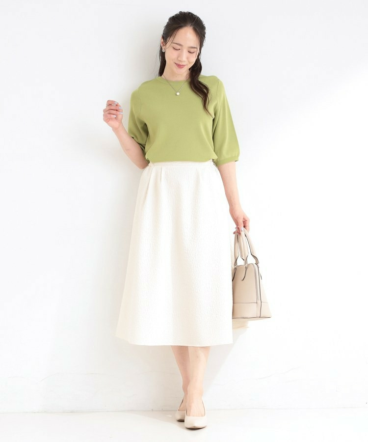 お花柄ジャカード フレアスカート4