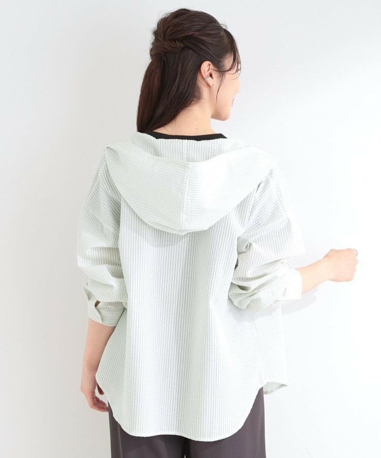 ストライプフードシャツ11