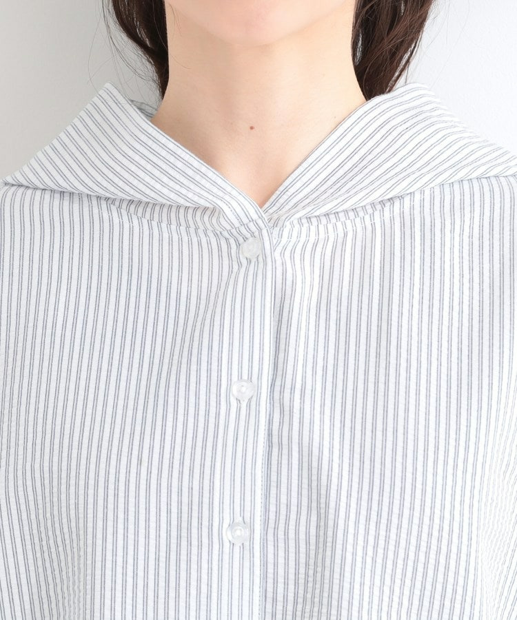 ストライプフードシャツ17