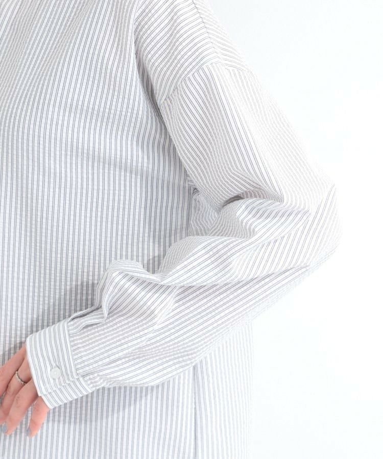 ストライプフードシャツ18