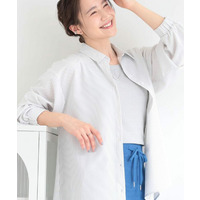 【ひんやり/UV/吸水速乾】ラッシュガード前あきシャツ