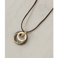 樹脂リングコード＆チェーンネックレス