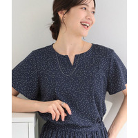 【ひんやり/UV/セットアップ可】洗濯後しわになりにくい スキッパーブラウス