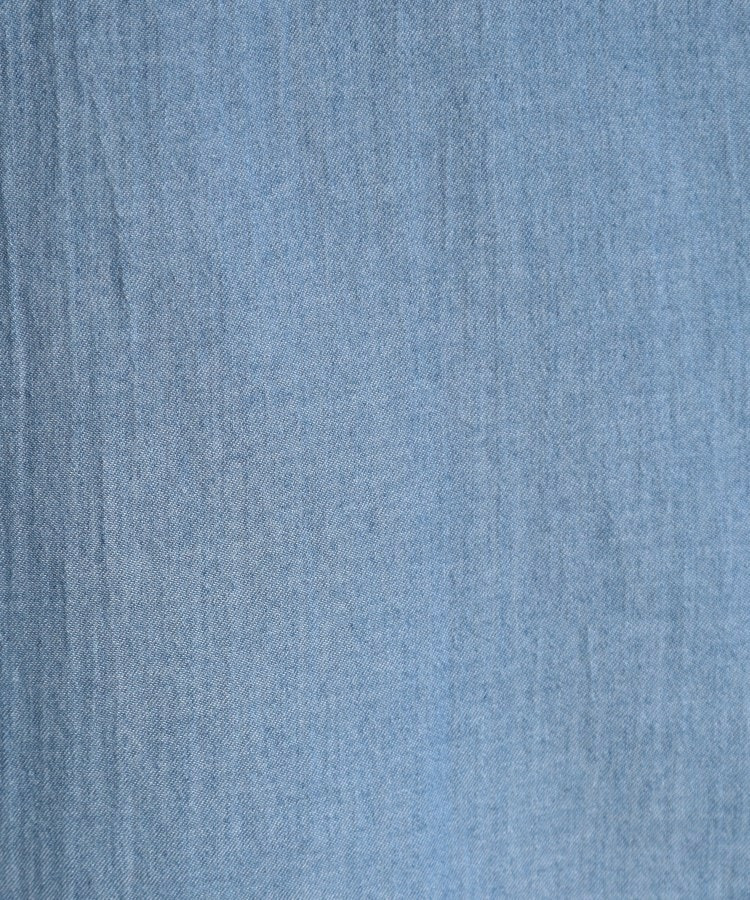 【UV/体型カバー/S-LL/綿100%】優しく透ける 柔らかシアーデニムシャツ9