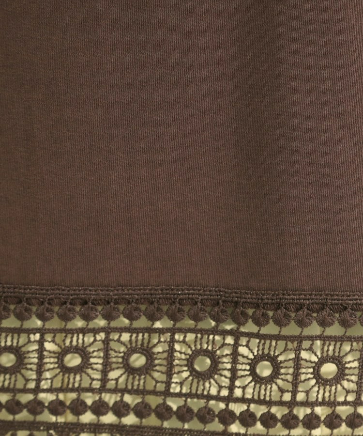 【洗濯機可/ひんやり/S-LL】レース使いがポイント 体型カバーもできる 1枚でサマになるデザインTシャツ13