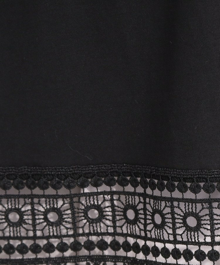 【洗濯機可/ひんやり/S-LL】レース使いがポイント 体型カバーもできる 1枚でサマになるデザインTシャツ9