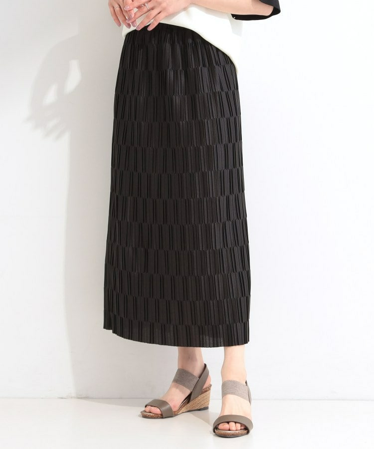 【S-LL/洗濯機可】変形プリーツで差が付く ナロースカート2