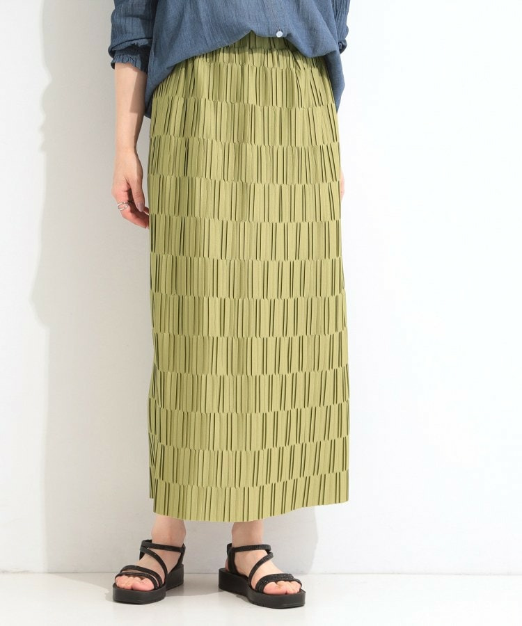 【S-LL/洗濯機可】変形プリーツで差が付く ナロースカート6