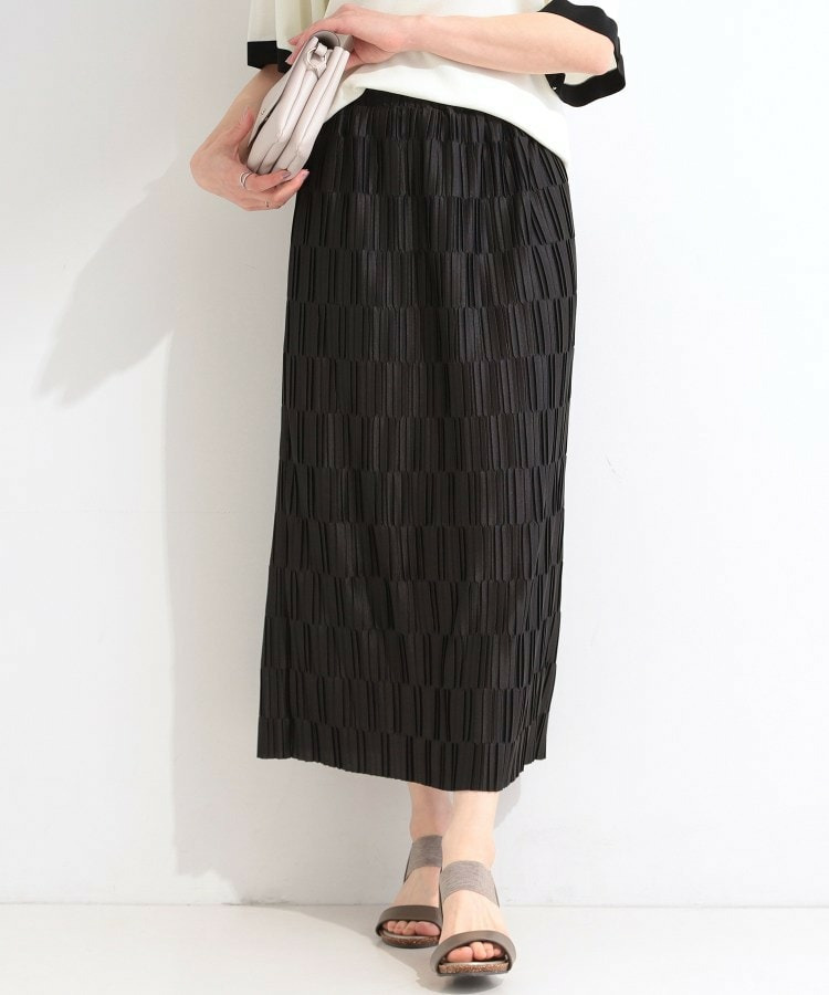 【S-LL/洗濯機可】変形プリーツで差が付く ナロースカート1