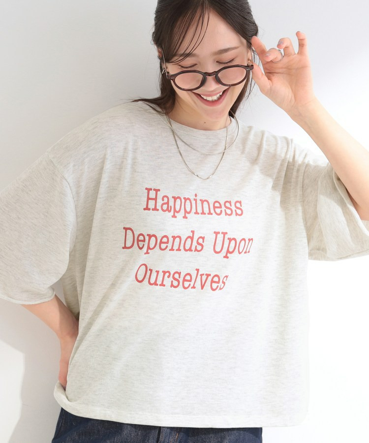 シアー裏毛 プリントアソート5分袖Tシャツ