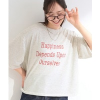 【洗濯機可/S-LL/選べる6柄】切りっぱなしお袖がこなれカジュアル 5分袖シアーTシャツ
