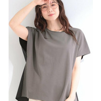 【S-LL/洗濯機可】異素材切り替え ひんやりTシャツ